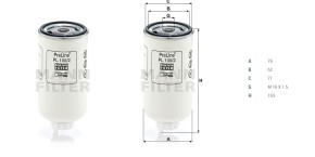 Фильтрующий элемент тонкой очистки Mann PL 100/2 OE: 6640259111
