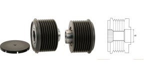 Шкив генератора Комбайны Claas OE: 0019946370