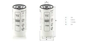 Фильтрующий элемент грубой очистки Mann PL 420X OE: 6660659210