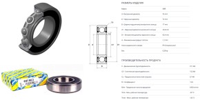 Подшипник шариковый SNR 35х72х17 OE: 6207.EEC3 (6207.2RSC3/70-180207)